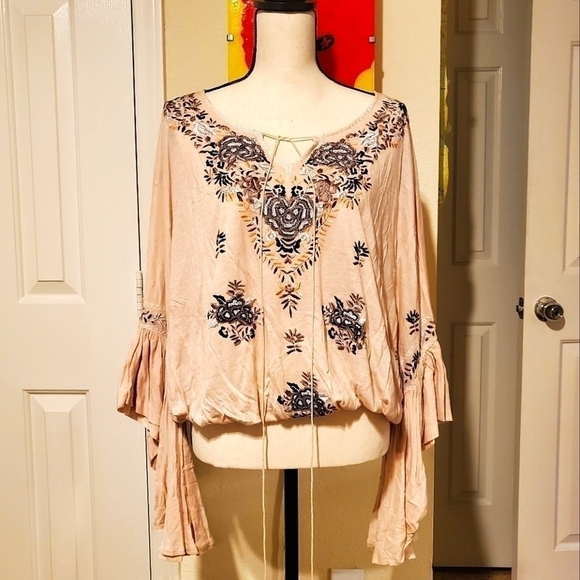 Free People | Boho Bell Sleeve Top - Picture 1 of 6